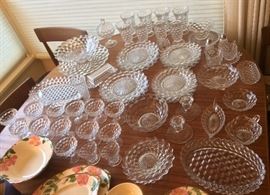 LOTS of Fostoria American glass