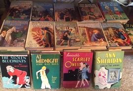 1930s/40s Nancy Drew & other mystery books - with dust jackets!