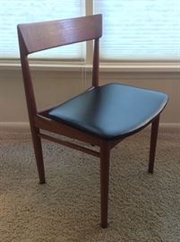 One of set of 4 Danish teak dining chairs
