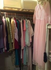 Some of the (newer) womens clothing - sweaters, blouses, nighties & slips. Sizes 8-10/small & med.