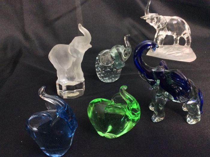 Glass Elephant Collection