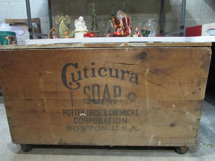 Antique Cuticura Soap Shipping Crate