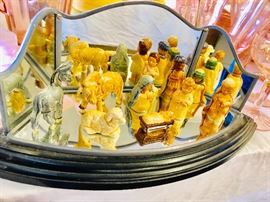 Goebel Nativity Set with Mirror Display