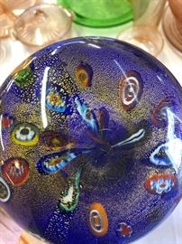 Spectacular Milifore Art Glass Vase Bottom side