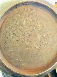 Bottom of cast Iron Scotch Bowl