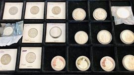 1982 Silver 250th George Washington Anniversary Half Dollars. 1st year minted in Silver since 1964