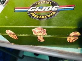 G I Joe Foot locker full of Trading Cards dated 1991