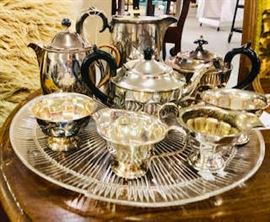 Silverplate Tea Sets Lot