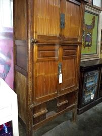 Chinese Bamboo Cabinet 