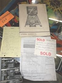 Pinball paperwork