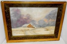 Carl W. Peters Oil on Canvas Painting