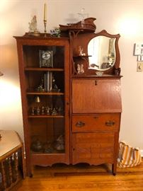 Antique credenza with desk