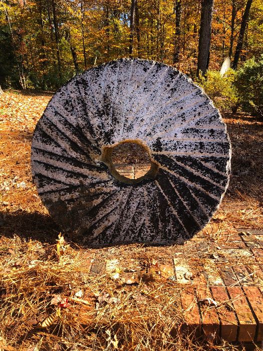 Mill Stone! Get a mule, you can grind grits!