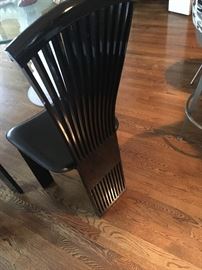 Italian designer Leather Chairs $195 for set of (4)