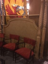 King head board & footboard $75(have more styles of king bed head boards)