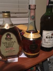 vintage liquor bottles