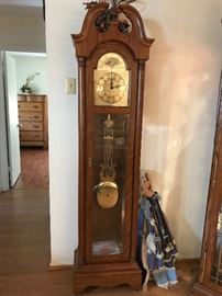 Ridgeway Grandfather Clock / needs some repairs 79 t x 71.5 w x 10.5 deep 