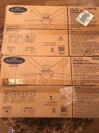 two brand new harbor breeze ceiling fans 