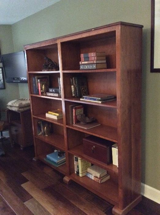Custom Mesquite Wood Book Shelves by Robert Hensarling, Uvalde, Texas.
