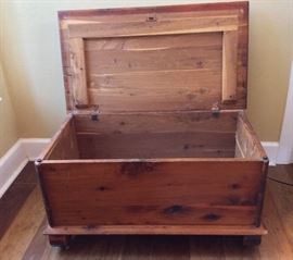 Blanket Chest. 32" W x 18" H x 17" D.