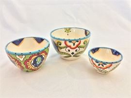 3 Small Bowls, Bocca Espana. 