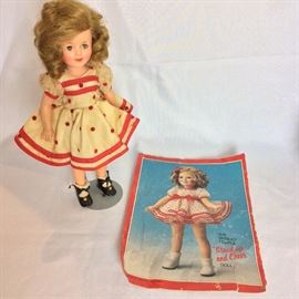 Vintage Shirley Temple Doll, 13" H.