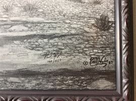 Paul Wylie Signed and Numbered Print, 140/450.  20" x 15". 