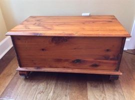 Blanket Chest. 32" W x 18" H x 17" D.