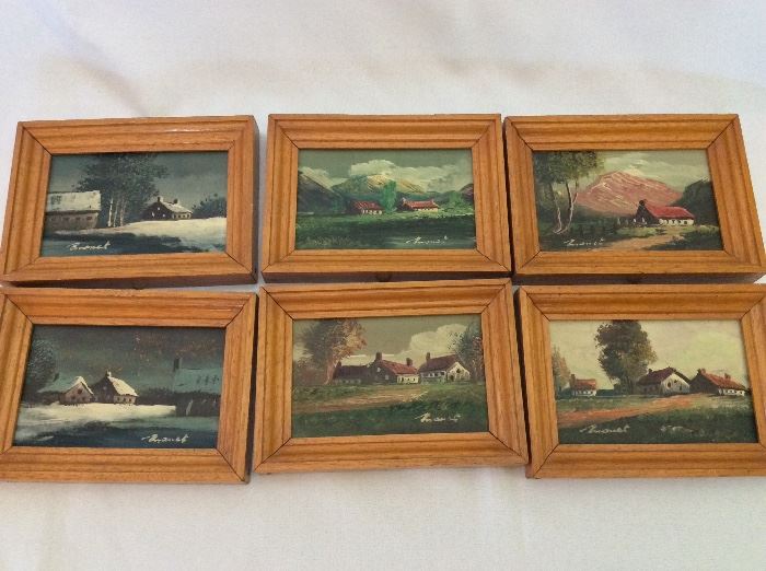Collection of 6 Oil Paintings.