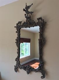 Large Ornate Decorative Mirror, 60" H.