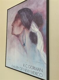 Signed R.C. Gorman Gallery of New Mexico Poster, 1976. 18" x 23".