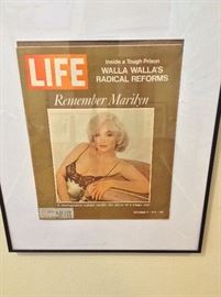 "Remember Marilyn" Framed Marilyn Monroe LIFE Magazine Cover, September 8, 1972.