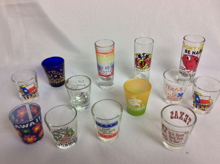 Collection of Shot Glasses.