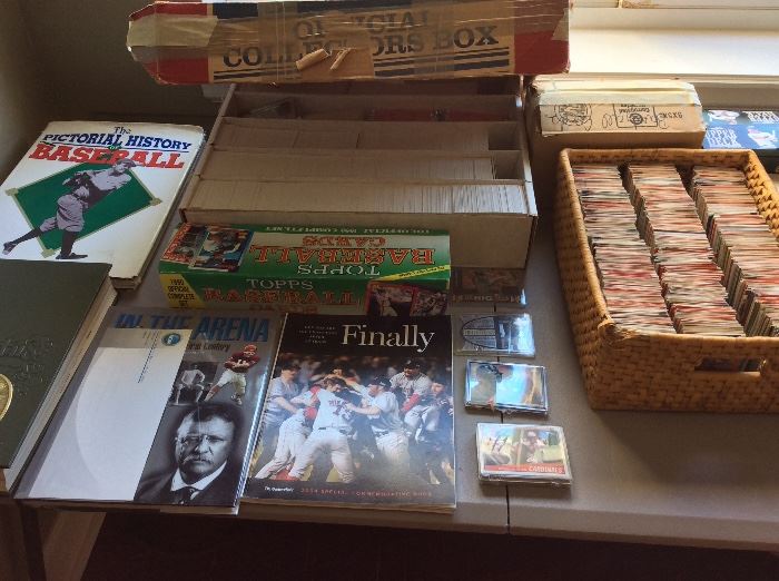 Large Selection of Baseball and Football Cards.