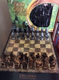 Lord of The Rings Chess Set.
