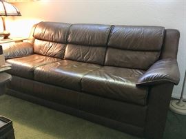 Lazy-Boy Faux-Leather Sleeper Sofa