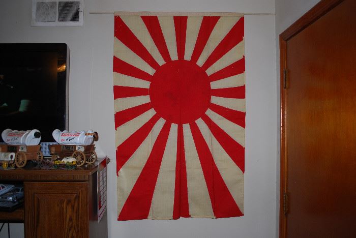 WWII Japanese Imperial Navy Flag - Measures 33" x 52" Really Nice Relic