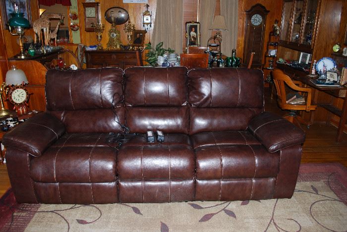 Sofa / Recliner(s) - Push Button Electric Control Switch Panels Located on Both Sides