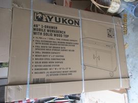 New in unopened box Yukon 48"mobile workbench