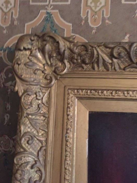Details of the Frame on Lord Baltimore painting