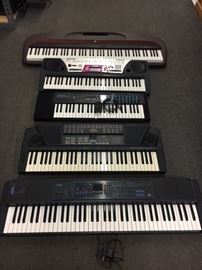 Many Electronic Keyboards
