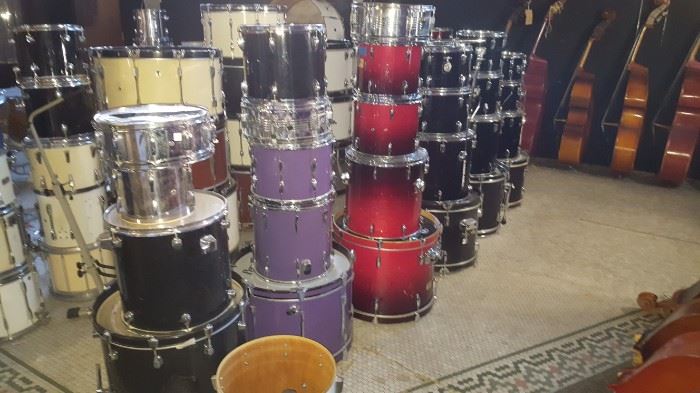 Drum Kits $125 without Hardware or Cymbals 
