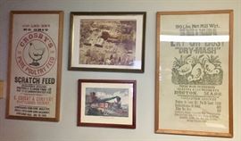 Wall Art / Framed Feedbags