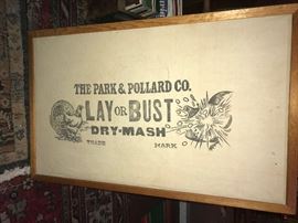 Framed Antique Seedbags