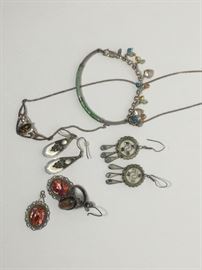 Mexican Sterling & Semi Precious Stones https://ctbids.com/#!/description/share/70239