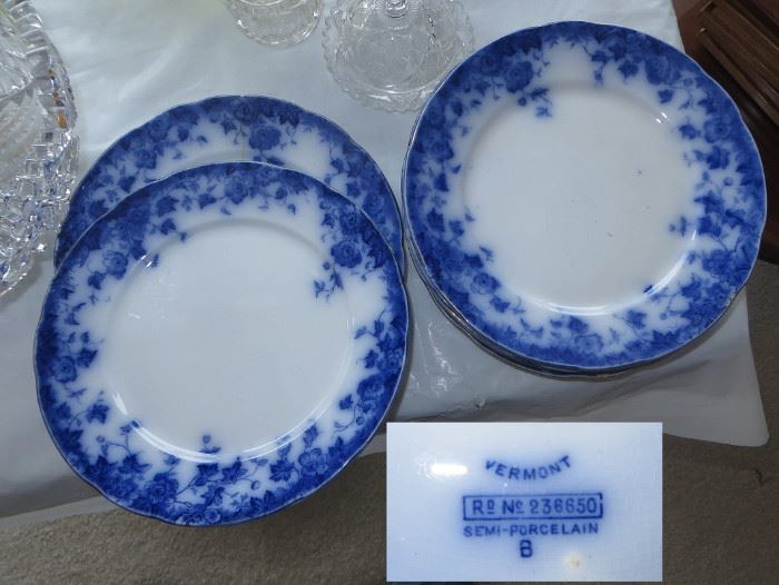 Flow Blue Dishes