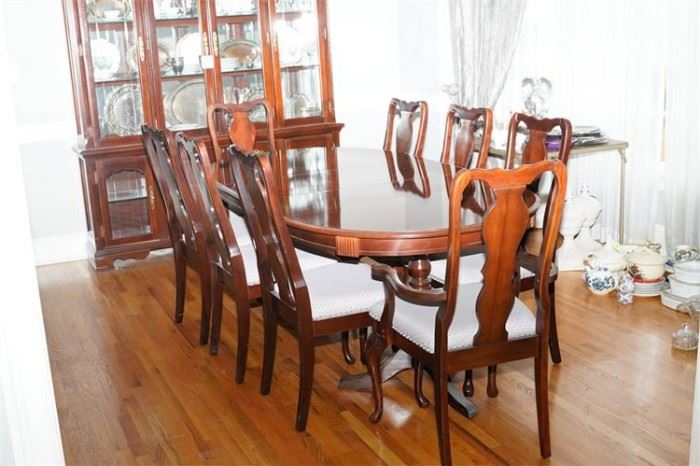 23. Colonial Style Dining Table and Chairs