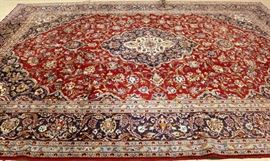 9.8 x 13.4 Antique Persian Kashan