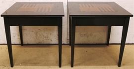 Pair Polidor inlaid tables