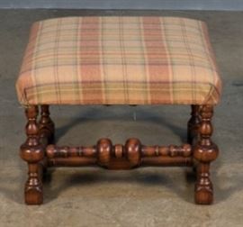 Carved footstool